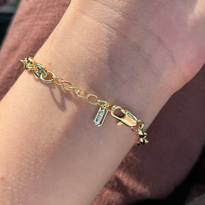 14K Kaplama Minimal Gold Zincir Bileklik – CM VIP